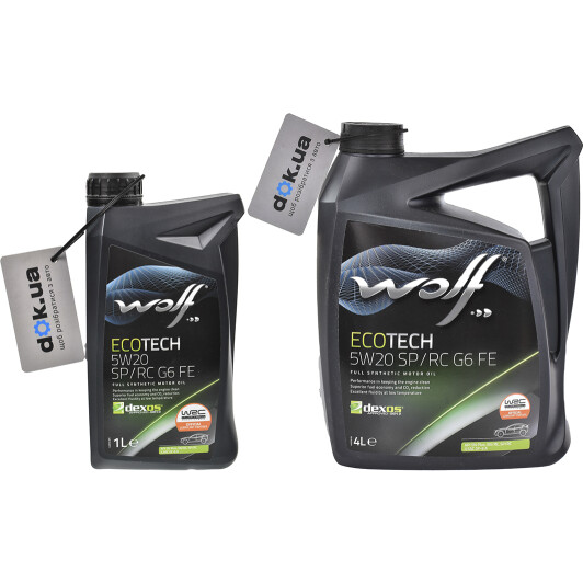 Моторное масло Wolf Ecotech SP/RC G6 FE 5W-20 на Hyundai i20