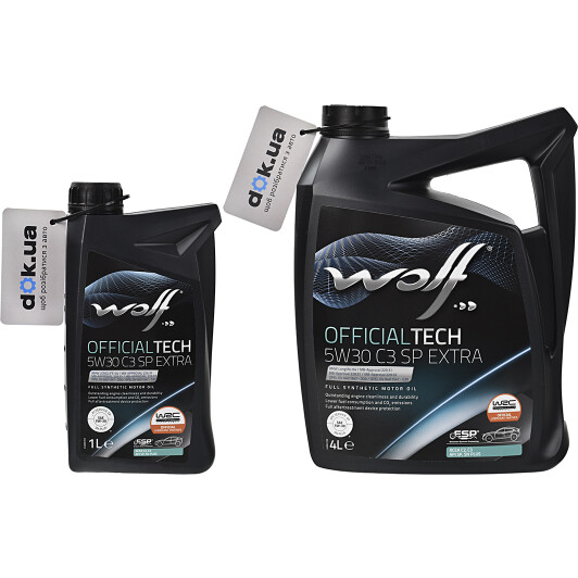 Моторное масло Wolf Officialtech C3 SP Extra 5W-30 на Ford Puma
