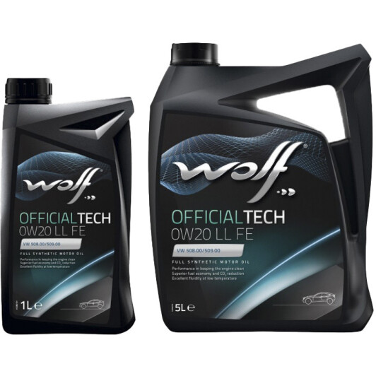 Моторна олива Wolf Officialtech LL FE 0W-20 на Citroen DS4