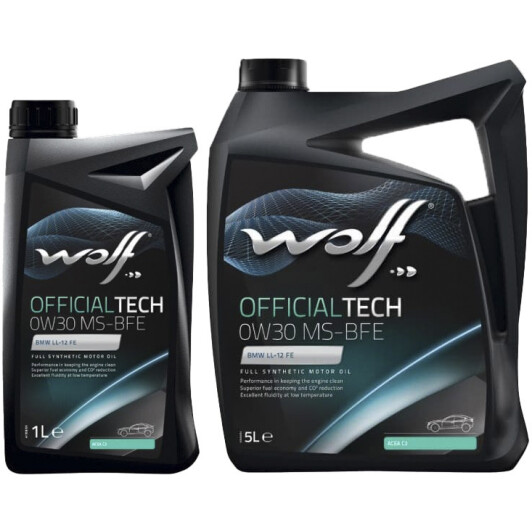 Моторное масло Wolf Officialtech MS-BFE 0W-30 на Citroen DS5
