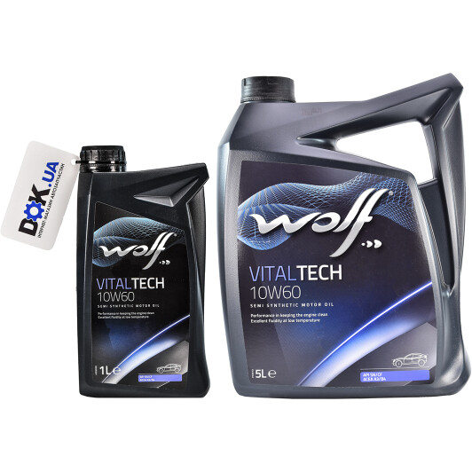 Моторное масло Wolf Vitaltech 10W-60 на ZAZ Tavria