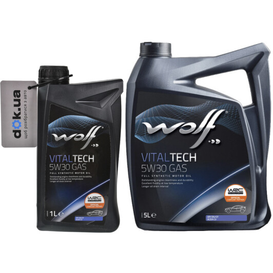 Моторное масло Wolf Vitaltech Gas 5W-30 на Fiat Uno