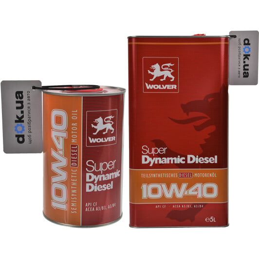 Моторное масло Wolver Super Dynamic Diesel 10W-40 на Rover 45