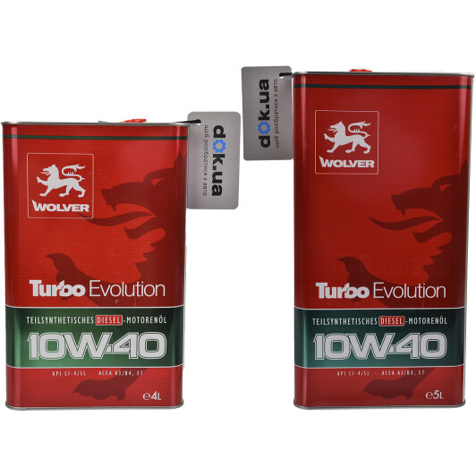 Моторна олива Wolver Turbo Evolution 10W-40 на Toyota Picnic