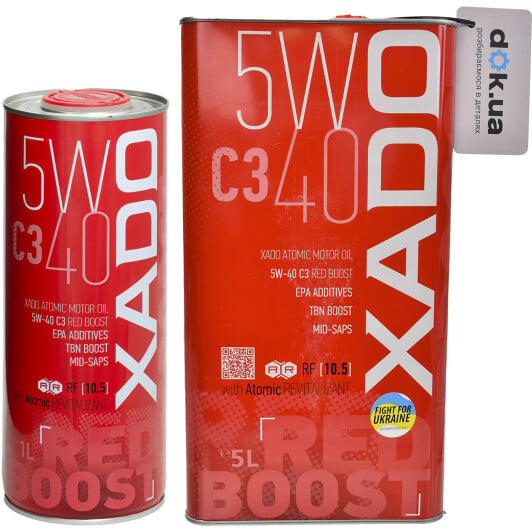 Моторна олива Xado Atomic Oil C3 RED BOOST 5W-40 на Kia Pride