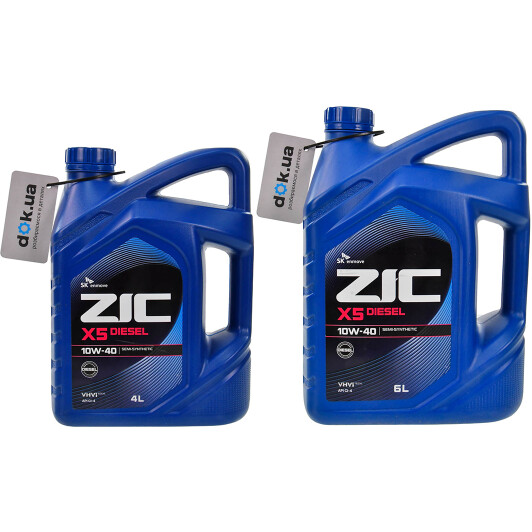 Масло ZIC X5 Diesel 10W-40 на Porsche Cayenne