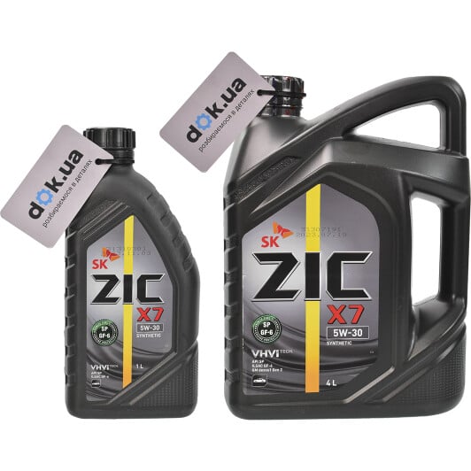 Моторное масло ZIC X7 5W-30 на Citroen ZX