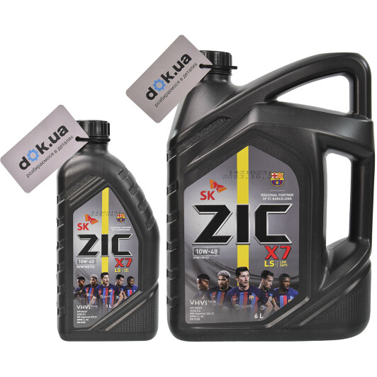 Моторное масло ZIC X7 LS 10W-40 синтетическое 1 л