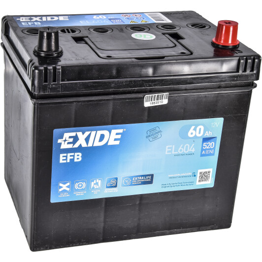 Акумулятор Exide 6 CT-60-R Start-Stop EFB EL604