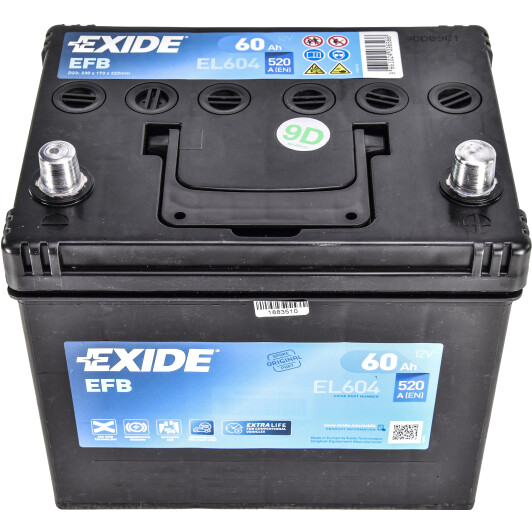 Акумулятор Exide 6 CT-60-R Start-Stop EFB EL604