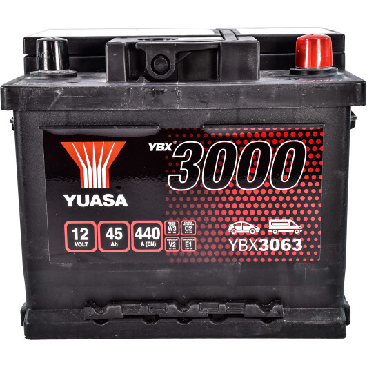 Акумулятор Yuasa 6 CT-45-R YBX 3000 YBX3063