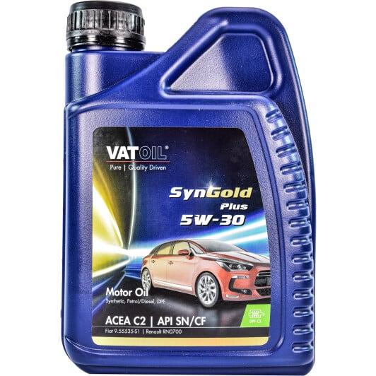 Моторное масло VatOil SynGold Plus 5W-30 для Lancia Musa 1 л на Lancia Musa
