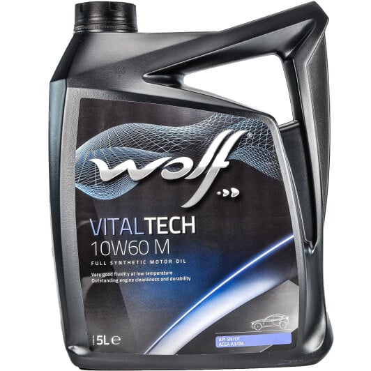 Моторна олива Wolf Vitaltech M 10W-60 5 л на Citroen DS4