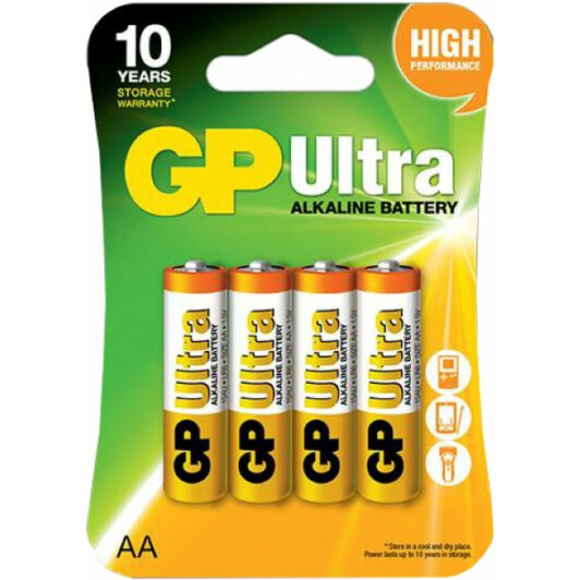 Батарейка GP Ultra Alkaline 25-1063 AA (пальчикова) 1,5 V 4 шт