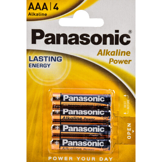 Батарейка Panasonic Alkaline Power LR03APB/4P AAA (мизинчиковая) 1,5 V 4 шт