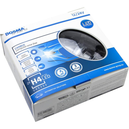 Автолампа Bosma H4 P43t 25 W 6070