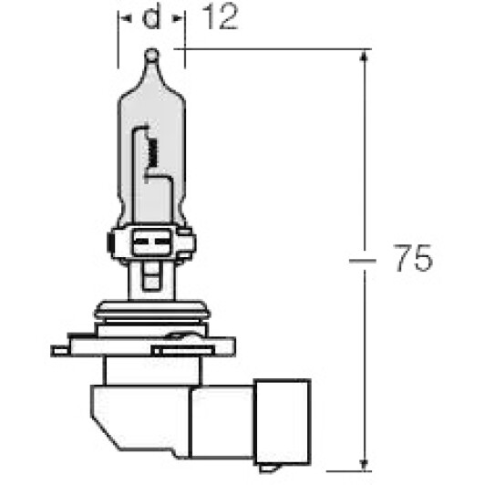 Автолампа Osram Cool Blue Intense HB3 P20d светло-голубая 9005cbihcb