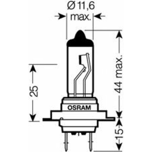 Автолампа Osram Night Breaker Unlimited H7 PX26d 55 W прозрачно-голубая 64210NBU