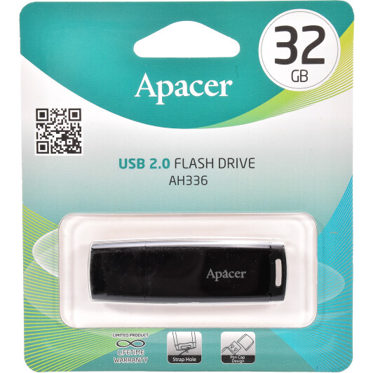 Флешка Apacer AH336 Black 32 ГБ