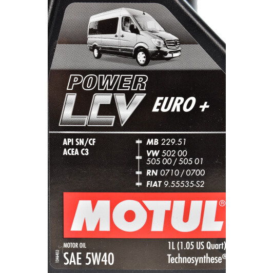 Моторное масло Motul Power LCV Euro+ 5W-40 1 л на Kia Pregio
