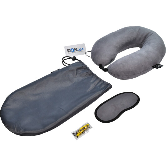Подушка-подголовник Coverbag Premium серый 374