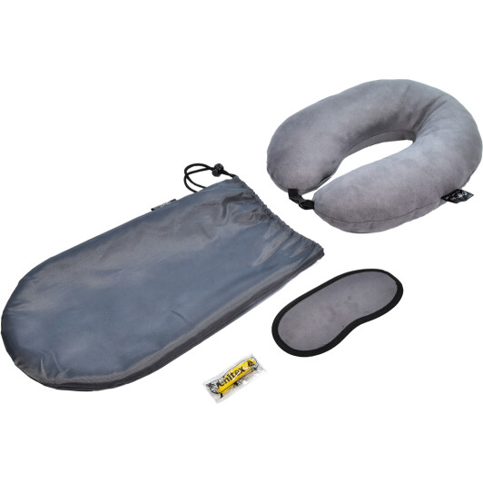 Подушка-подголовник Coverbag Premium серый 374
