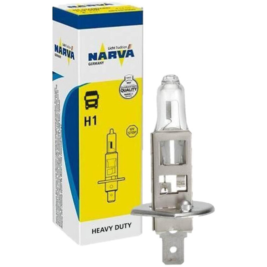 Автолампа Narva Heavy Duty H1 P14,5s 70 W прозрачная 48708C1