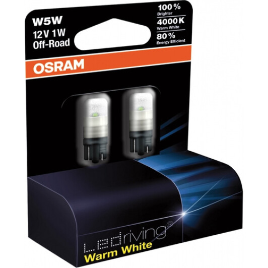 Автолампа Osram LEDriving Premium W5W W2,1x9,5d 1 W белая 2850WW-02B