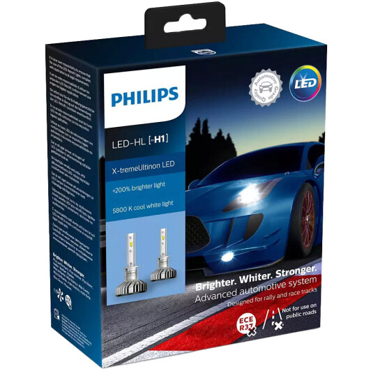 Автолампа Philips X-tremeUltinon LED H1 P14,5s 20 W 11258XUX2