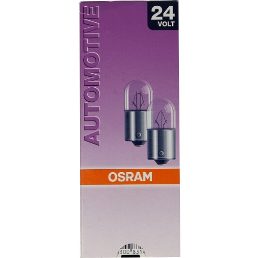 Автолампа Osram Original R10W BA15s 10 W прозора 5637-K10SZT