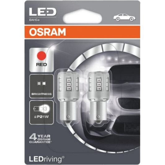 Автолампа Osram LEDriving Standard P21W BA15s 2 W 7456R-02B