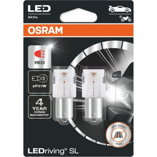 Автолампа Osram LEDriving P21W BA15s 1,4 W 7506DRP-02B