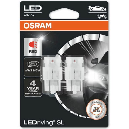 Автолампа Osram LEDriving P21/5W W3x16q 0,5 W 1,4 W 7515DRP-02B