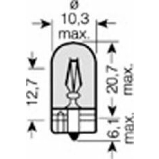 Автолампа Osram Original WY5W W2,1x9,5d 5 W помаранчева 282702b