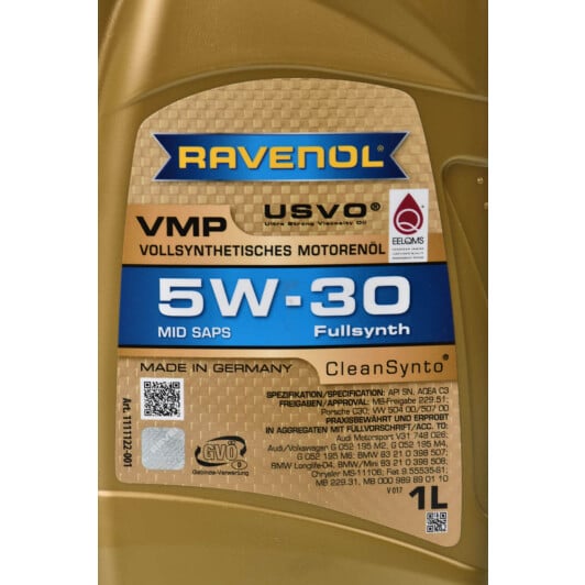 Моторное масло Ravenol VMP 5W-30 1 л на Toyota Carina