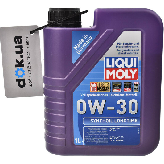 Моторное масло Liqui Moly Synthoil Longtime 0W-30 1 л на Chevrolet Tahoe