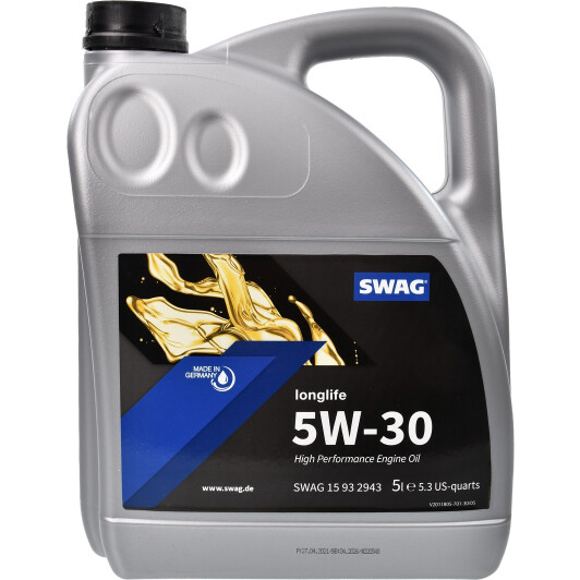 Моторное масло SWAG LongLife 5W-30 5 л на Volvo V60