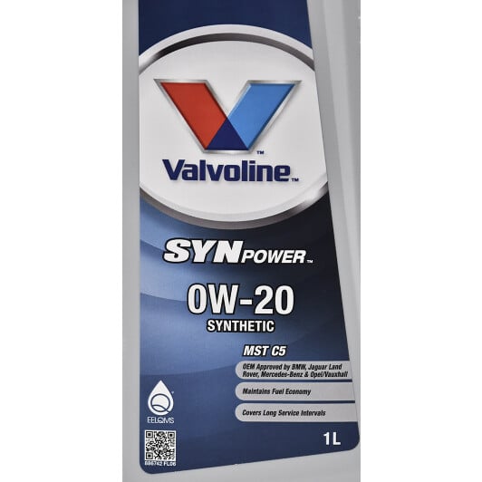 Моторное масло Valvoline SynPower MST C5 0W-20 на Volvo V60