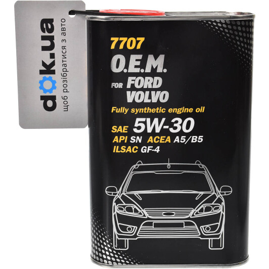 Моторное масло Mannol O.E.M. For Ford Volvo (Metal) 5W-30 1 л на Kia Retona