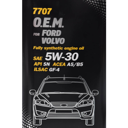 Моторна олива Mannol O.E.M. For Ford Volvo (Metal) 5W-30 1 л на Toyota Paseo