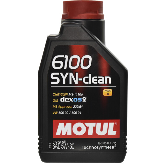 Моторное масло Motul 6100 Syn-Clean 5W-30 1 л на Honda CR-Z