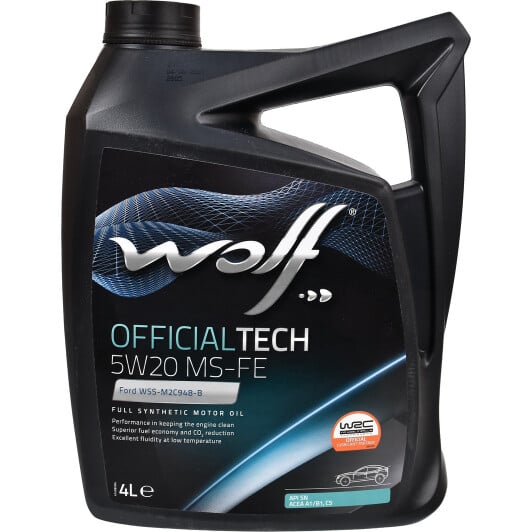 Моторное масло Wolf Officialtech MS-FE 5W-20 5 л на Toyota IQ