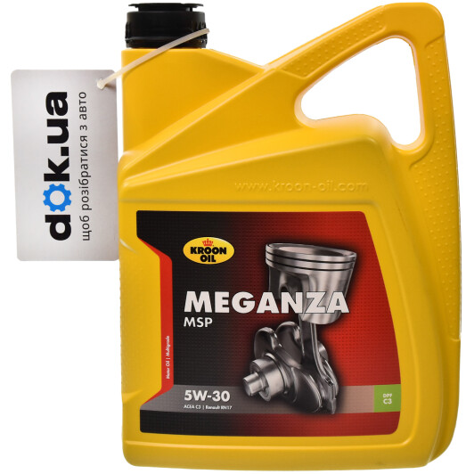 Моторное масло Kroon Oil Meganza MSP 5W-30 5 л на Peugeot 605