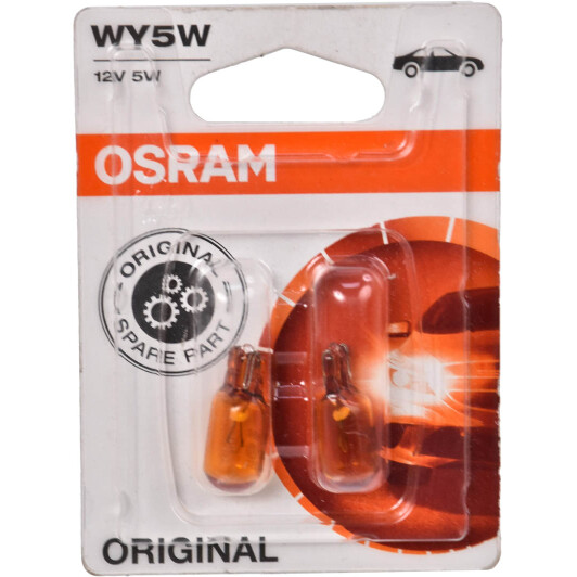 Автолампа Osram Original WY5W W2,1x9,5d 5 W помаранчева 2827NA-02B