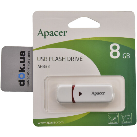 Флешка Apacer AH333 White 8 ГБ