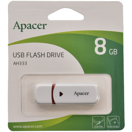 Флешка Apacer AH333 White 8 ГБ