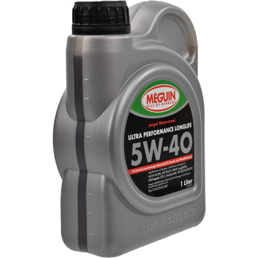 Моторное масло Meguin Ultra Performance Longlife 5W-40 1 л на Skoda Citigo