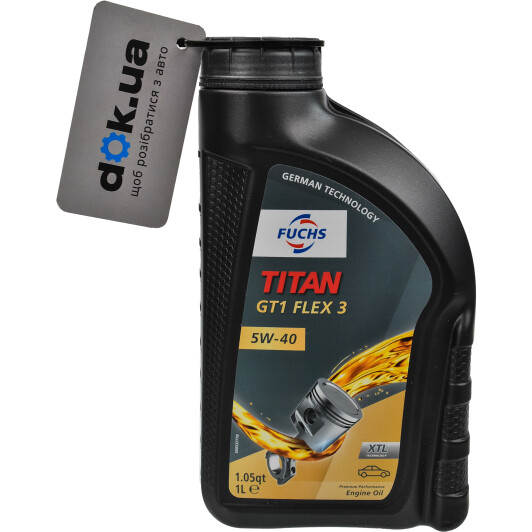 Моторное масло Fuchs Titan GT1 Flex 3 5W-40 1 л на Chevrolet Kalos