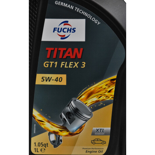 Моторное масло Fuchs Titan GT1 Flex 3 5W-40 1 л на Fiat Regata