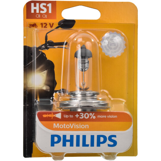 Автолампа Philips HS1 PX43t 35 W прозора 12636BW